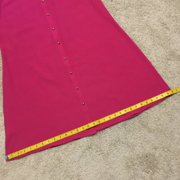 Malibu Barbie Pink Sleeveless Button Down Dress - Picture 13 of 14